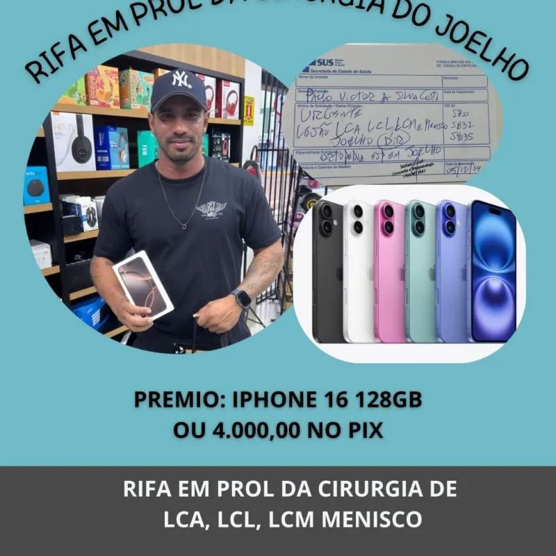 Imagem da campanha Campanha em Prol da Cirurgia do Paulo cOSTA