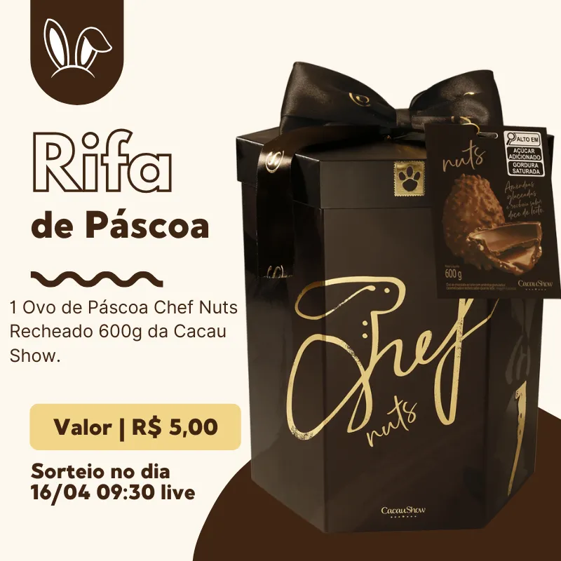 Imagem da campanha Rifa de Páscoa Terceirão