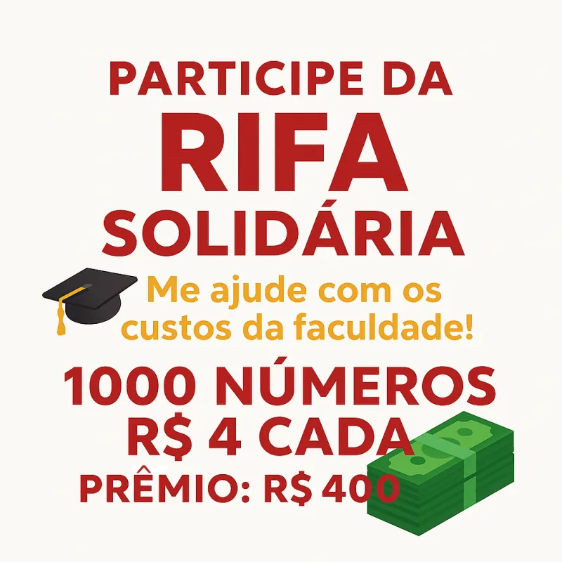 Imagem da campanha Campanha de Ajuda ao Thiago na Faculdade!