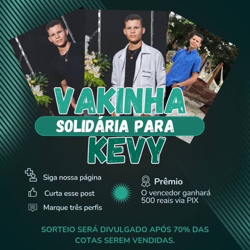 Imagem da campanha Todos pelo Kevy