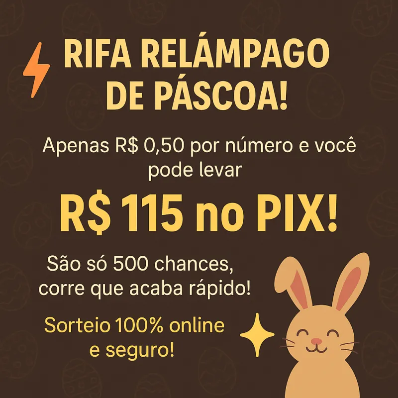 Imagem da campanha Pix de Páscoa ✨️
