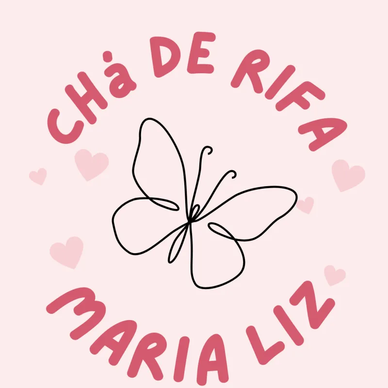 Imagem da campanha chá de rifa da maria liz