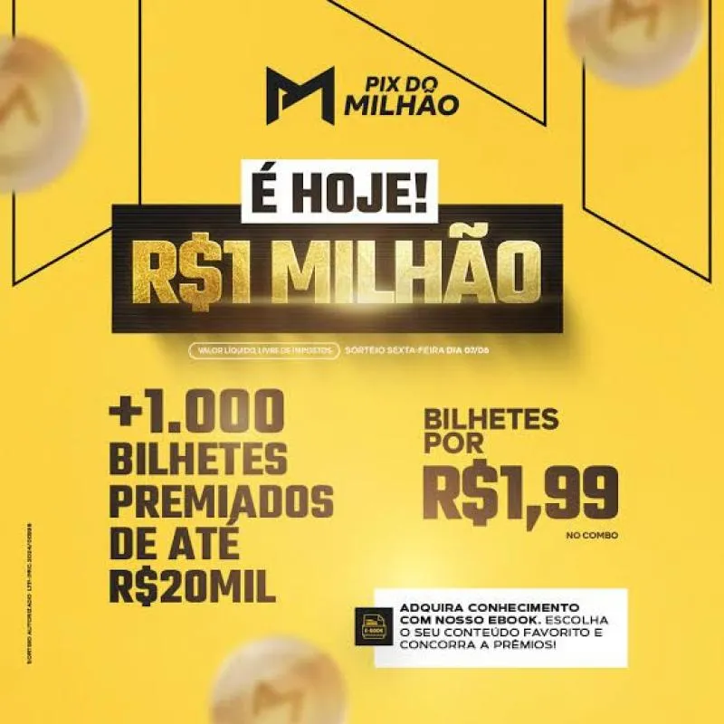 Imagem da campanha 1 milhão na conta