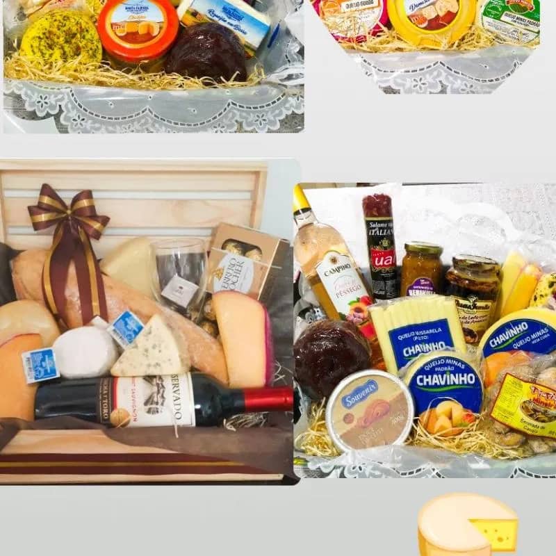 Imagem da campanha cesta de queijo e vinho