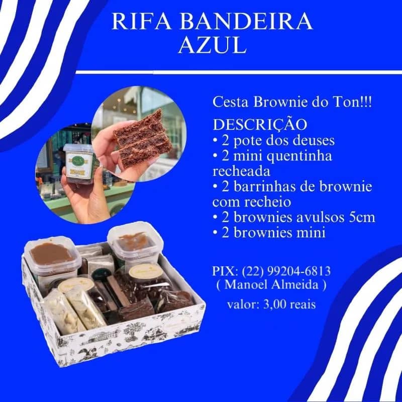 Imagem da campanha RIFA 1 BANDEIRA AZUL 2025💙