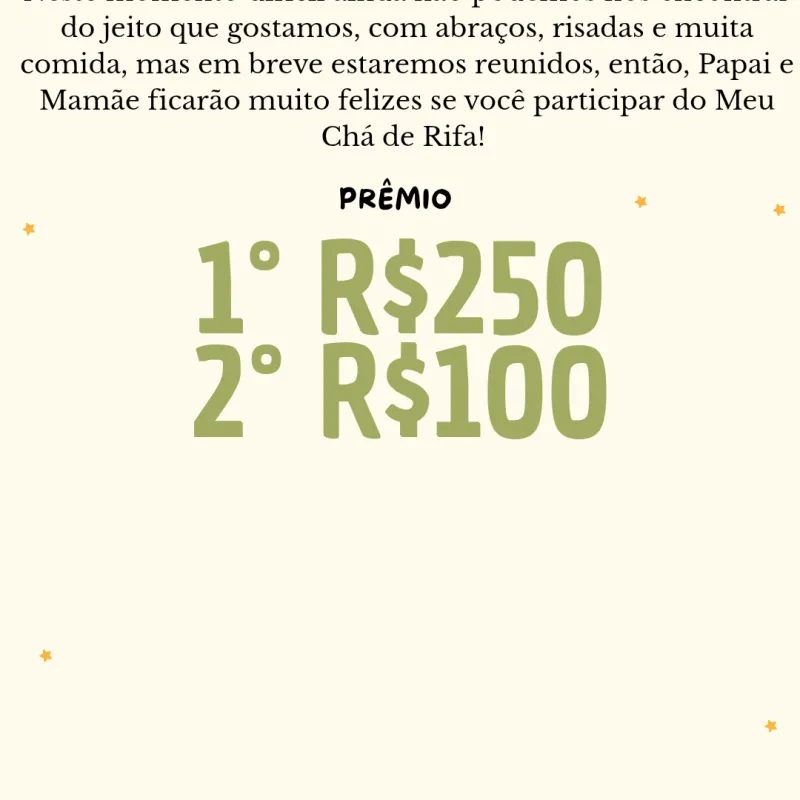 Imagem da campanha Chá Rifa Do Gael