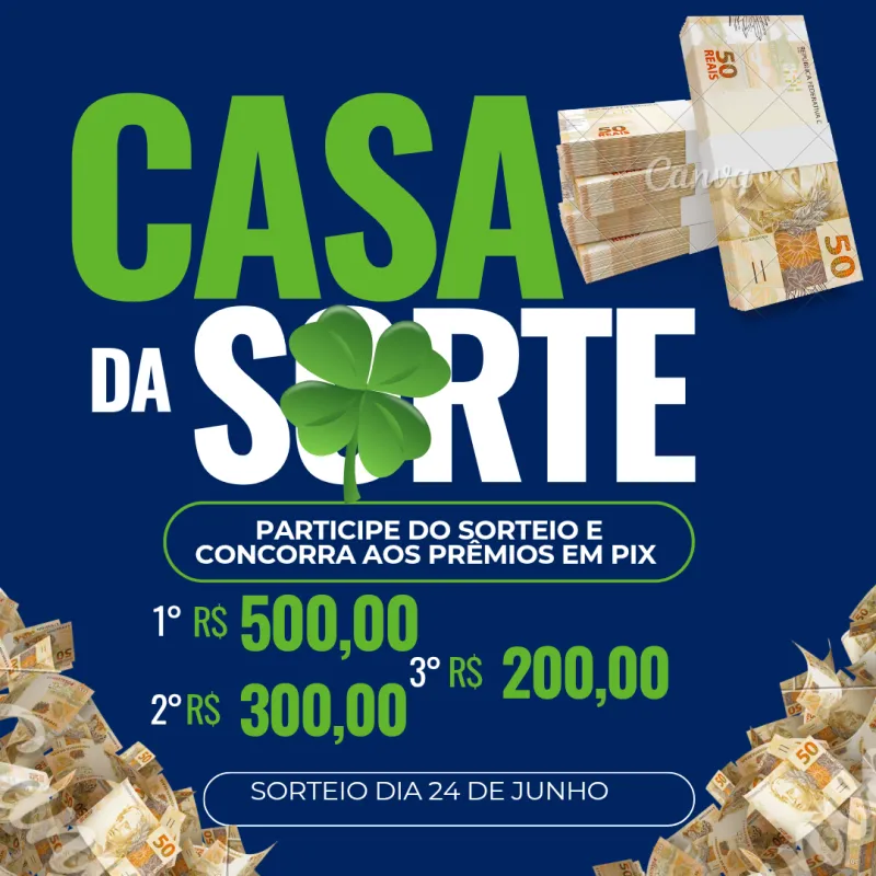 Imagem da campanha Casa da Sorte