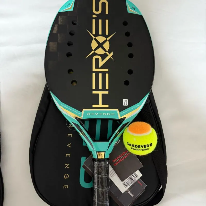 Imagem da campanha Rifa de uma raquete da marca Heroe's.