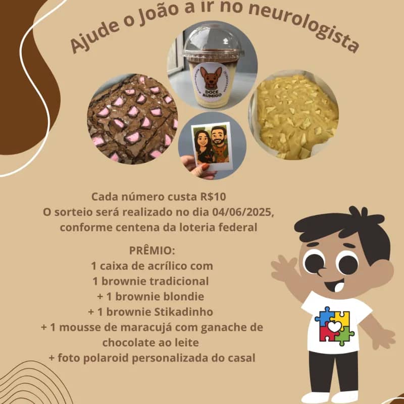 Imagem da campanha Ajude o João a ir no neurologista