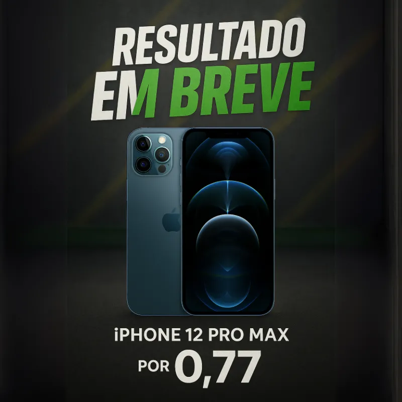 Imagem da campanha iPhone 12 Pro Max por R$ 0,77
