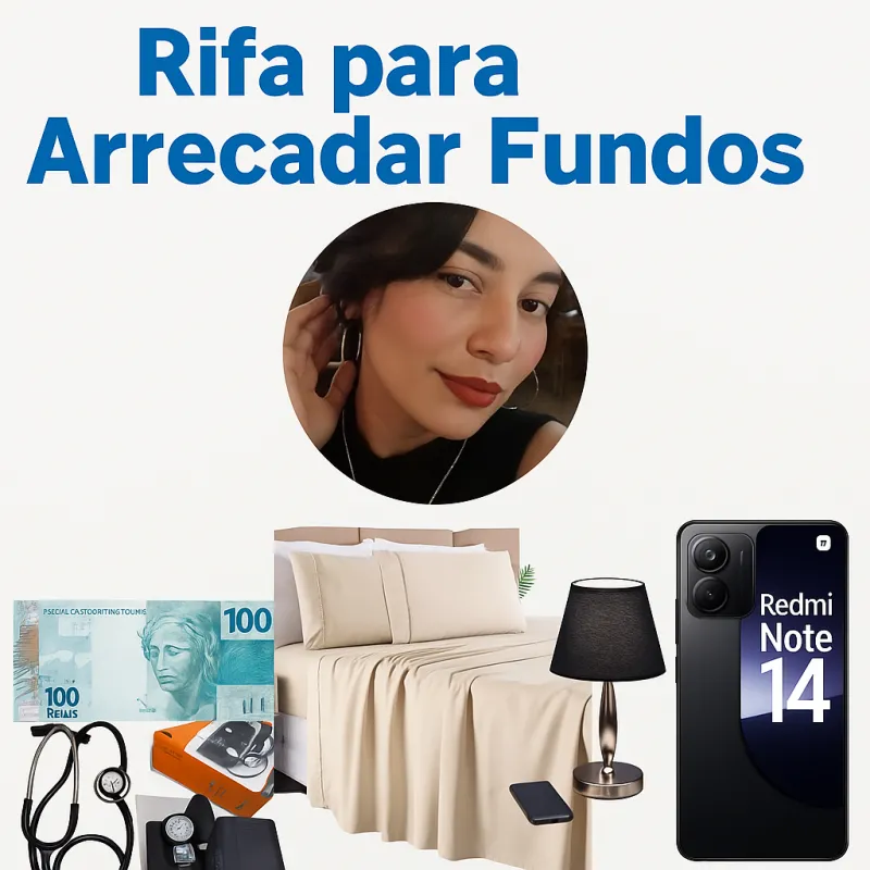 Imagem da campanha Rifa Solidária – Concorra a Prêmios Incríveis!