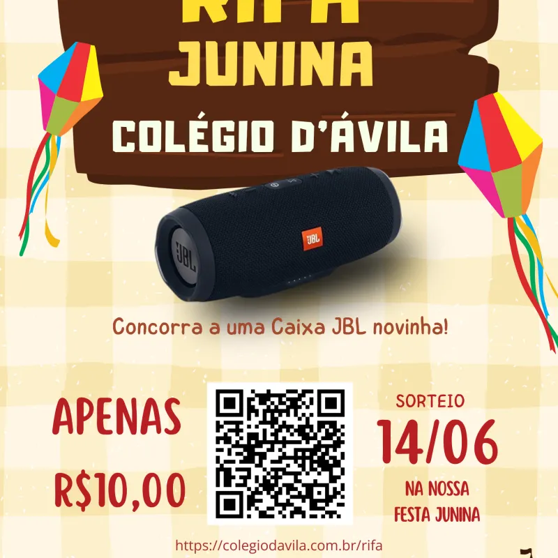 Imagem da campanha Rifa Junina Colégio D'Ávila