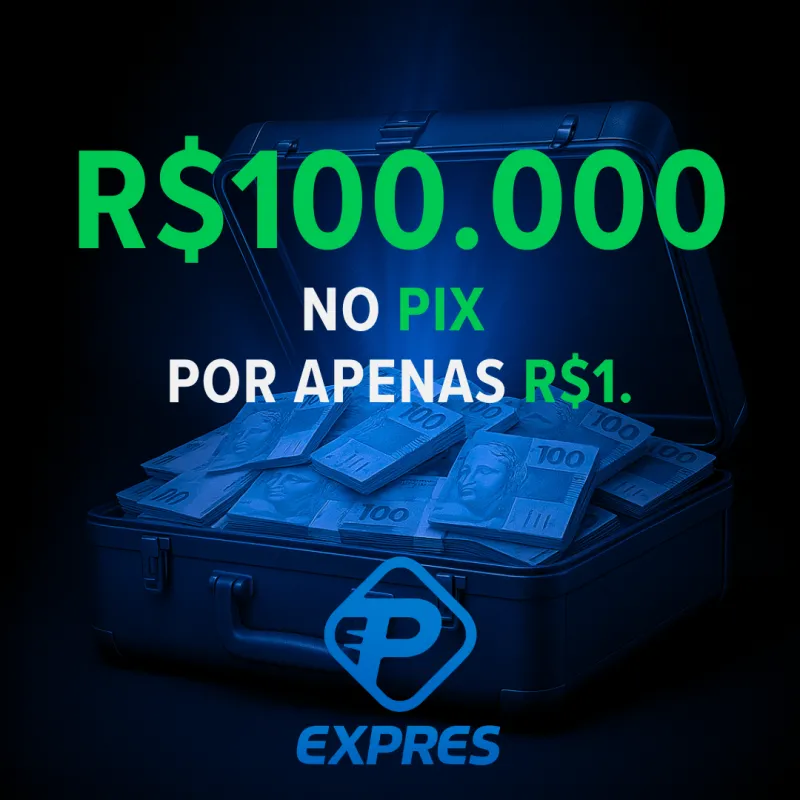 Imagem da campanha R$100.000 REAIS NO PIX!