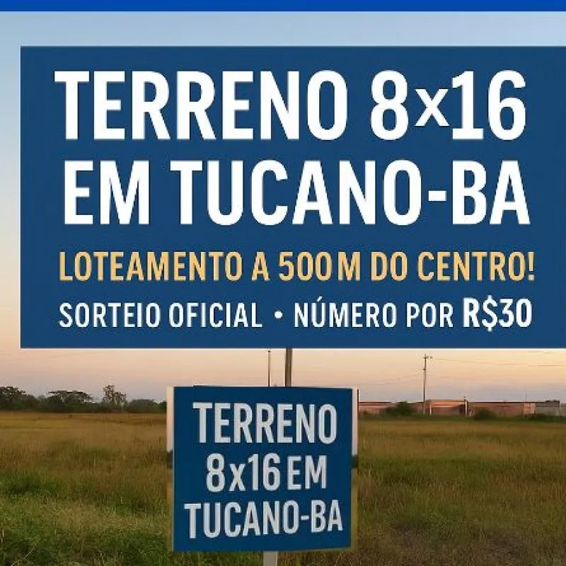 Imagem da campanha Grande sorteio - concorra a 01 terreno!