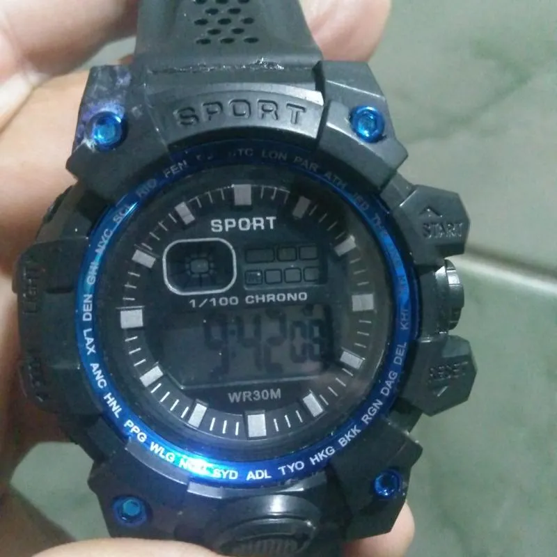 Imagem da campanha Rifa se relógio digital marca SPORT com cronômetro alarme hora aprova de choque novo  ZAP 79 996402802