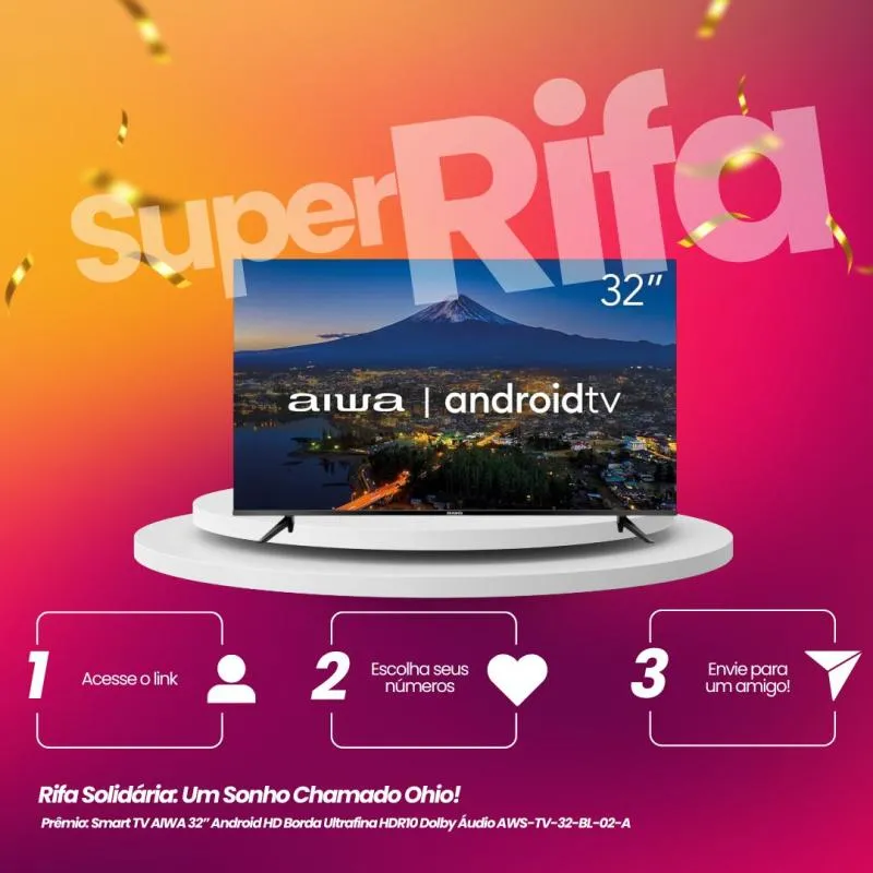 Imagem da campanha Rifa Solidária: Um Sonho Chamado Ohio!