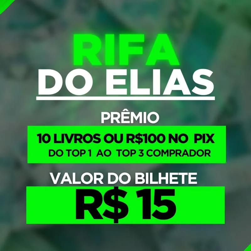Imagem da campanha RIFA DO POETA ELIAS MARINHO - 1° LIVRO