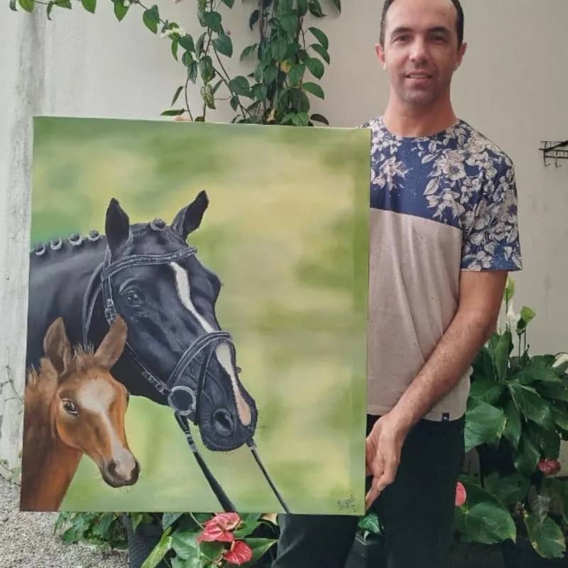 Imagem da campanha Cavalo Desporto Alemão e Potro