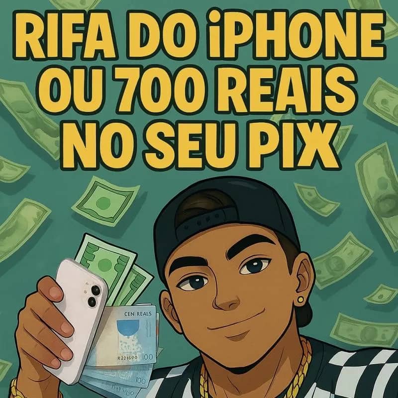 Imagem da campanha IPHONE 11 OU 700 REAIS 💸 NO SEU PIX