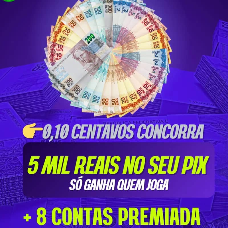 Imagem da campanha AÇÃO 0.10 CENTAVOS PARA 👉5️⃣ MIL NO SEU PIX🍀