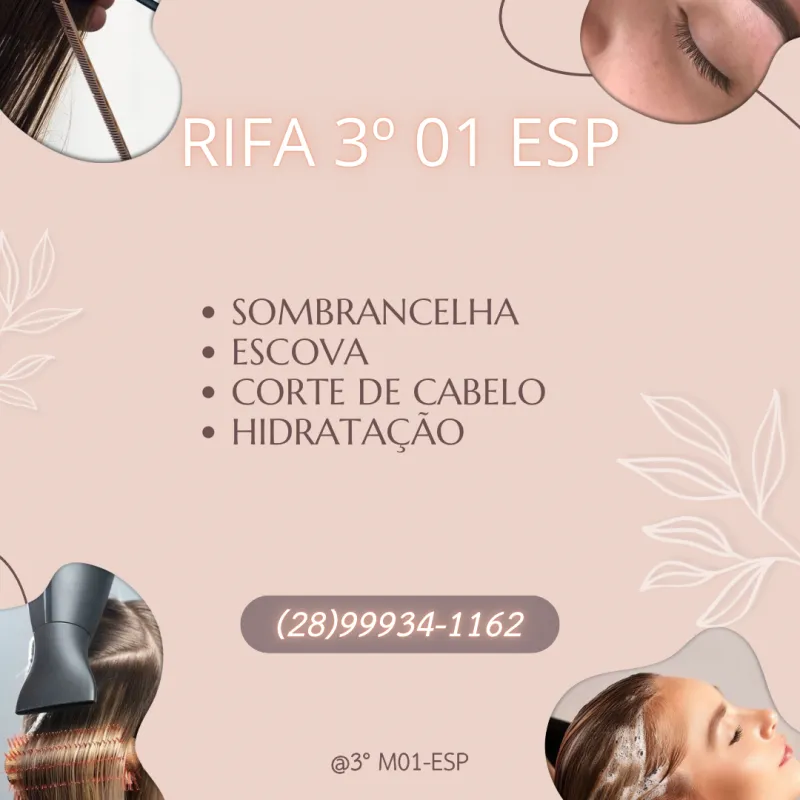 Imagem da campanha RIFA PARA FORMATURA 3º M01 ESP