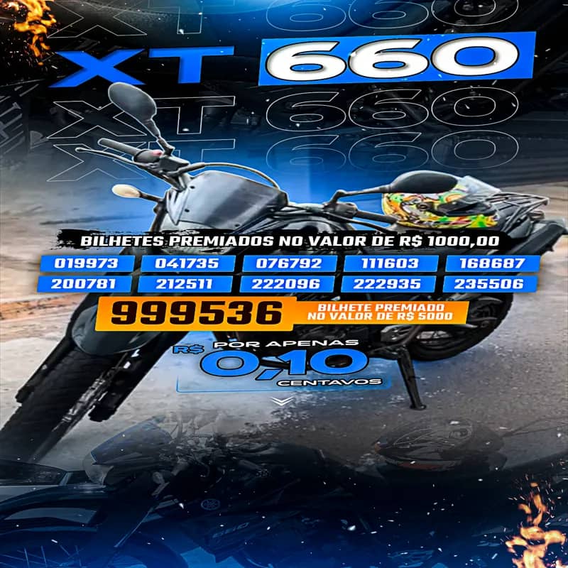 Imagem da campanha XT660 OU 25MIL NO PIX