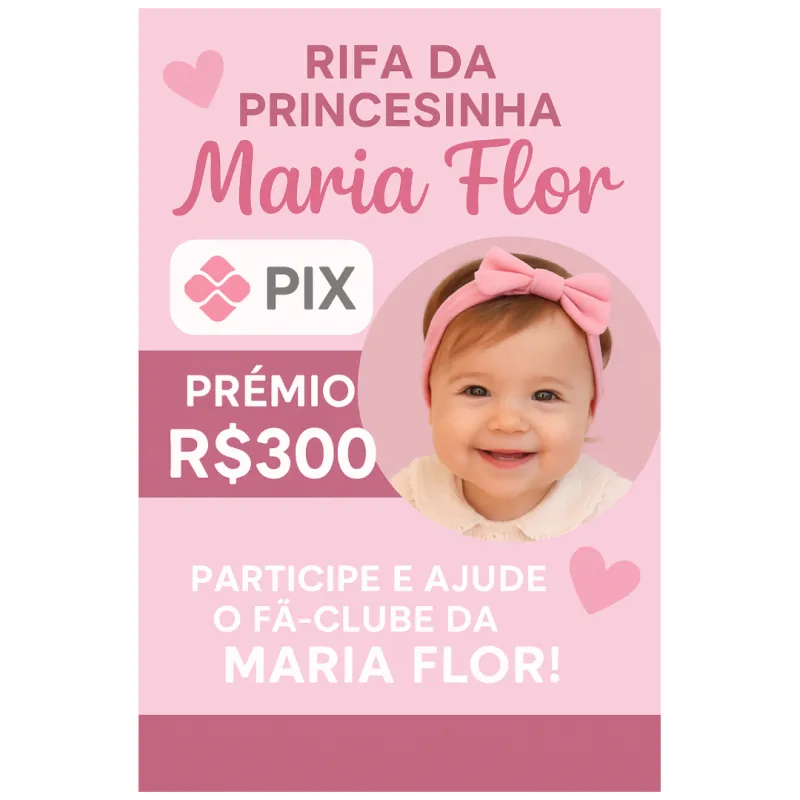 Imagem da campanha Sorteio Fan Clube Maria Flor – R$300 direto no seu Pix!”