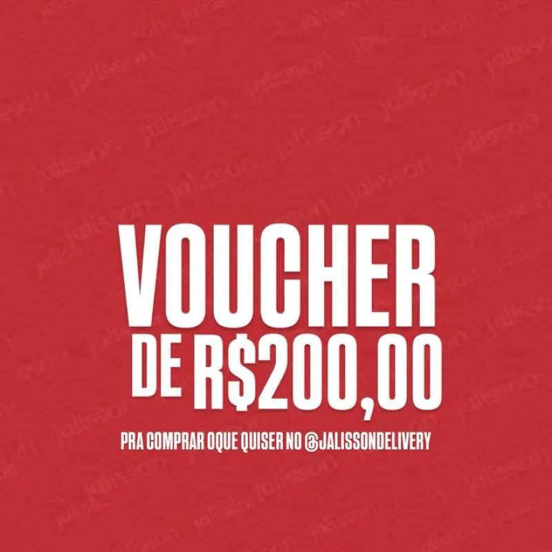 Imagem da campanha VOUCHER DE R$200,00
