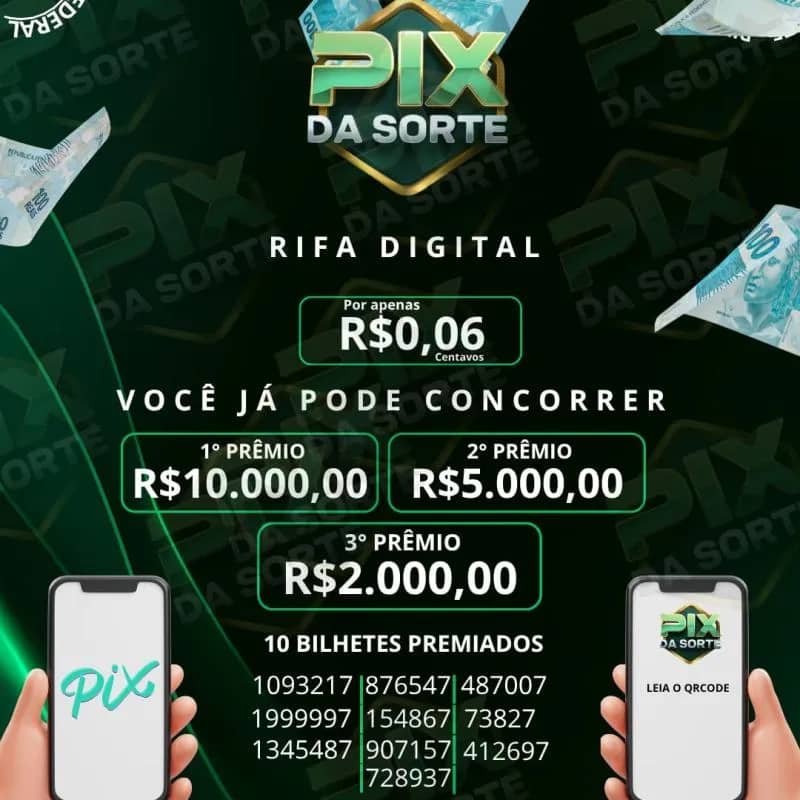 Imagem da campanha PIX DA SORTE