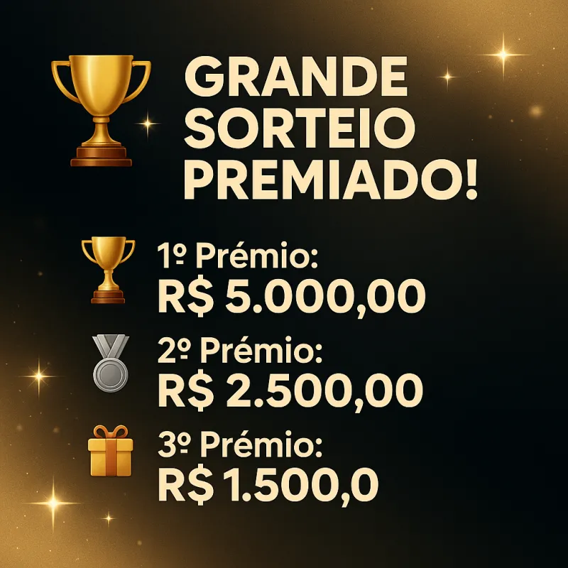 Imagem da campanha Sorteio de Pix