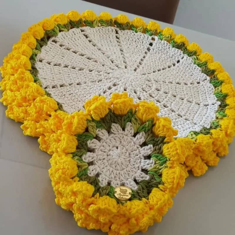 Imagem da campanha Conjunto Sousplat Tulipa 4 lugares