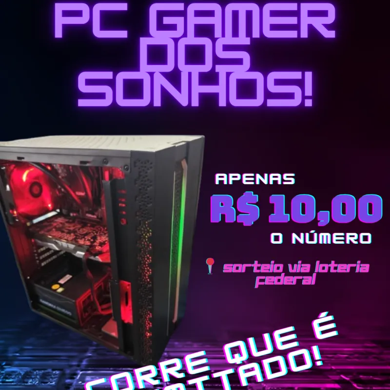 Imagem da campanha Rifa Pc gamer