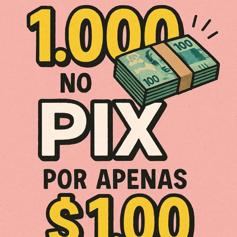 Imagem da campanha Concorra 1.000 no pix 💸🤑