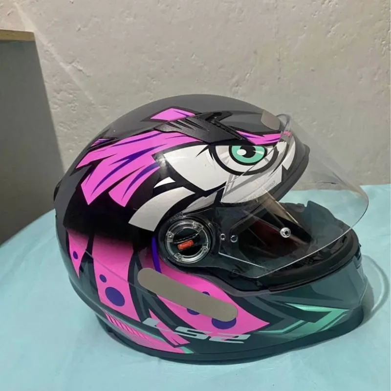 Imagem da campanha CAPACETE LS2 FF358 TRIBAL ROSA/CINZA