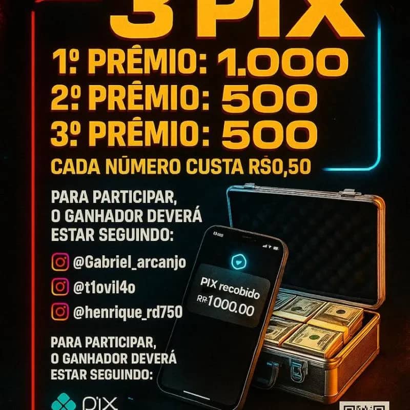 Imagem da campanha 🎯 BALA NO PIX, HYPE NO BOLSO! 3 prêmios + 4 extras – Vem garantir o seu!