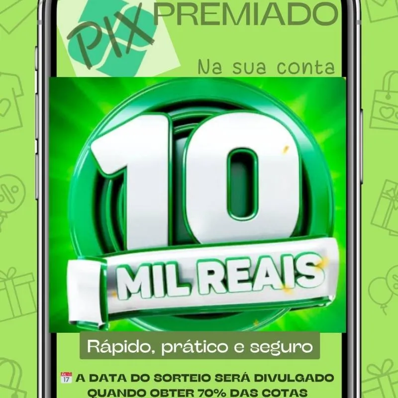 Imagem da campanha Pix premiado