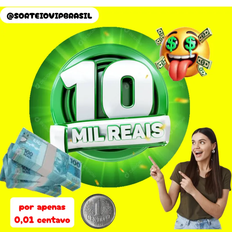 Imagem da campanha Sorteio de 10 mil reais no pix