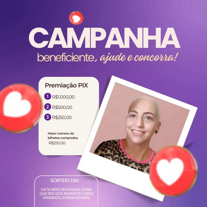 Imagem da campanha Campanha beneficiente ao tratamento de Kelly