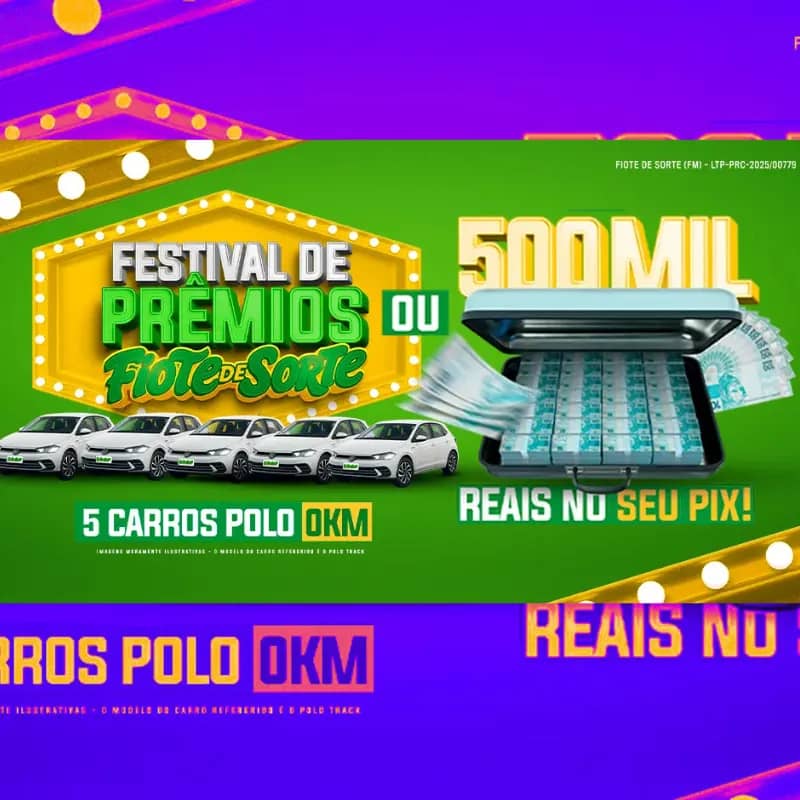 Imagem da campanha 5 VW POLO 0KM OU 500K NO PIX!