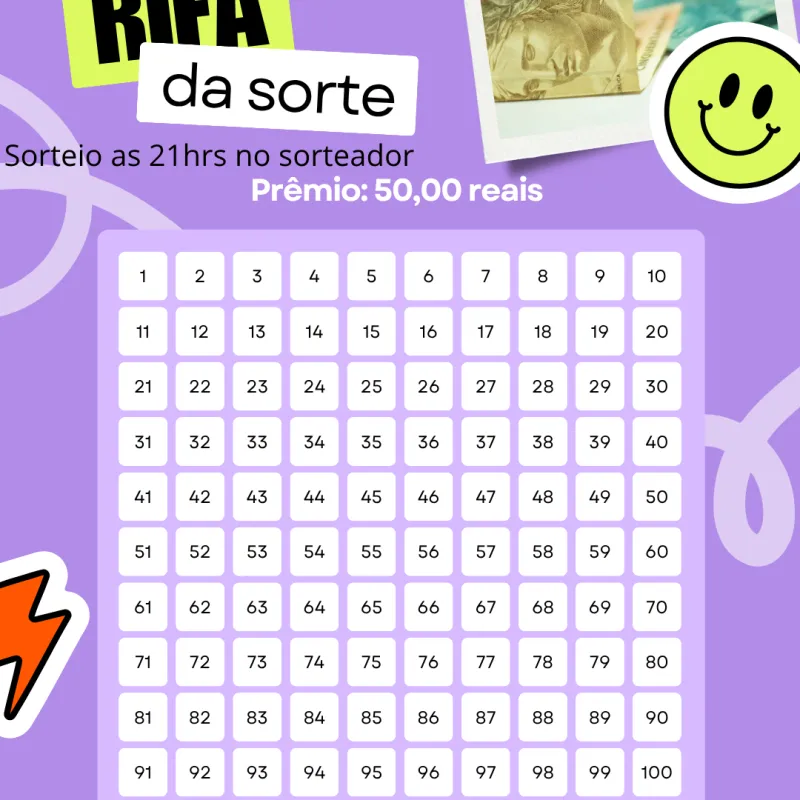 Imagem da campanha Rifa de 50,00 reais