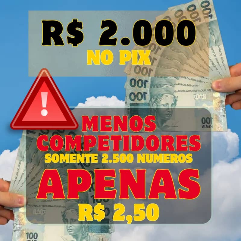 Imagem da campanha 2 mil reais no pix