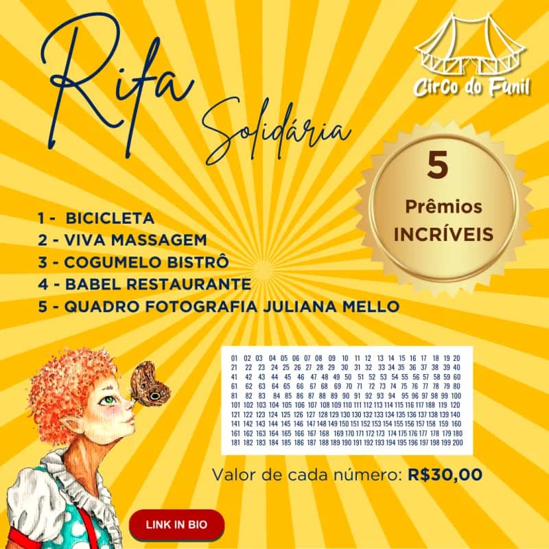 Imagem da campanha Apoie o Projeto "Circo Vivo, Viva o Circo!"