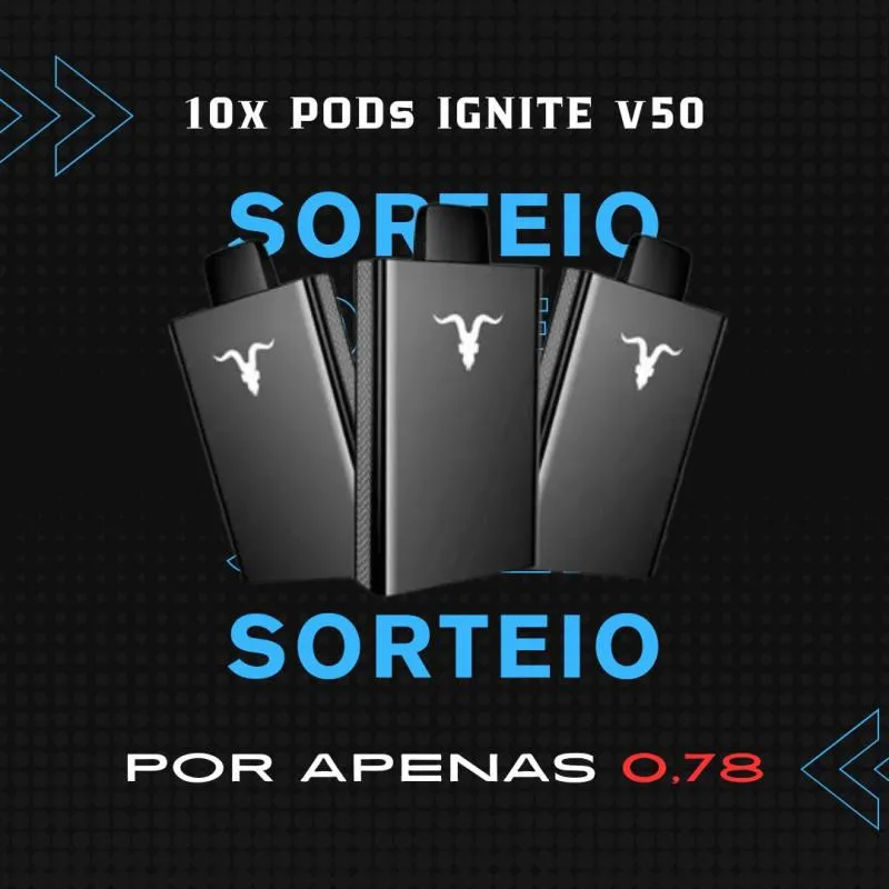Imagem da campanha SORTEIO IGNITE V50 BLACK SABORES DIVERSOS! 10X IGNITES
