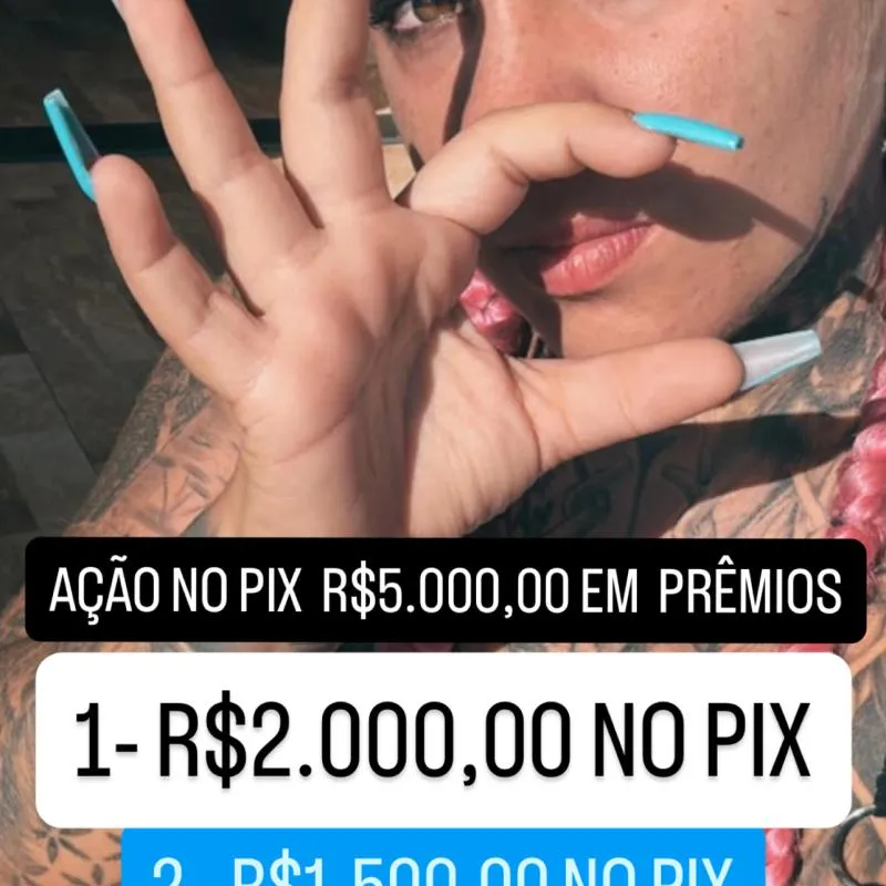 Imagem da campanha Ação  da diaba R$5.000 de prêmios no pix