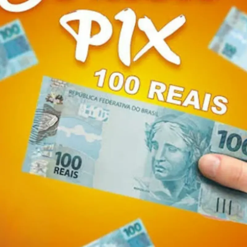 Imagem da campanha pix de 100