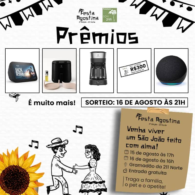 Imagem da campanha Festa Agostina SQN 211