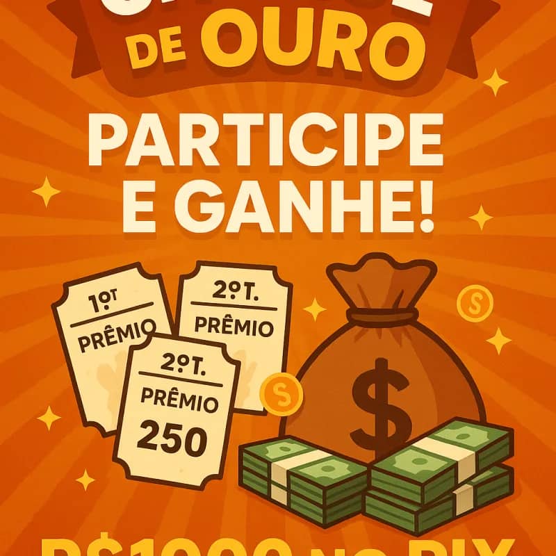 Imagem da campanha Chance de Ouro – Participe e Ganhe!