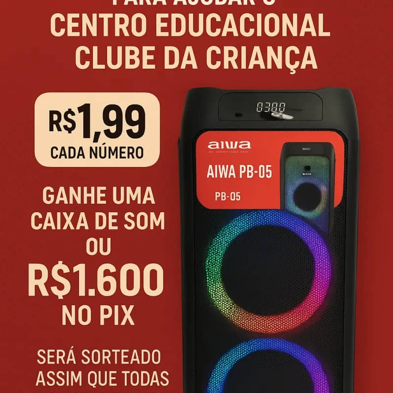 Imagem da campanha RIFA SOLIDÁRIA CECC