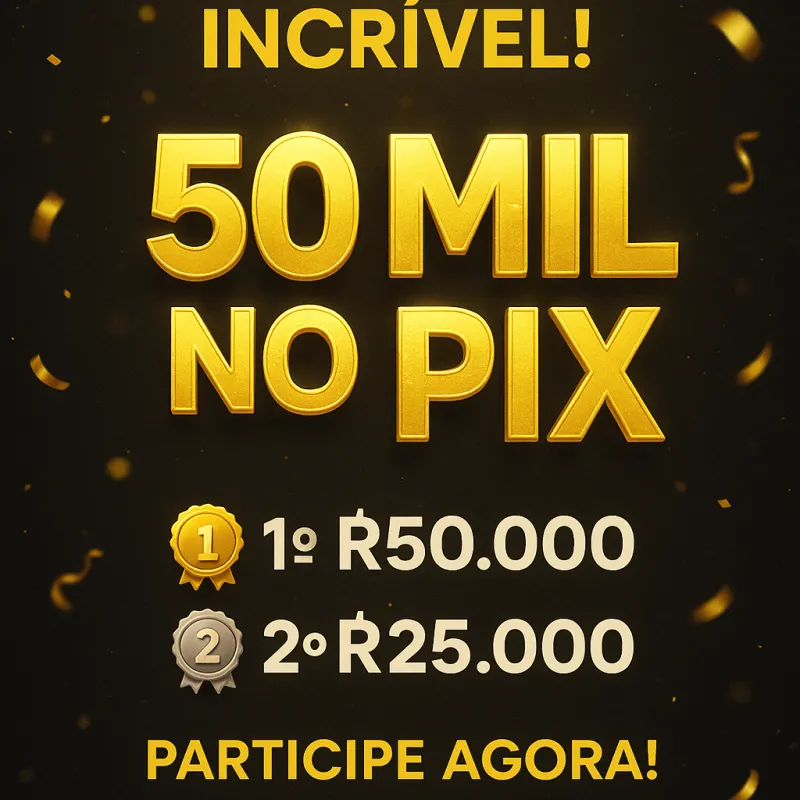 Imagem da campanha 50 mil no pix