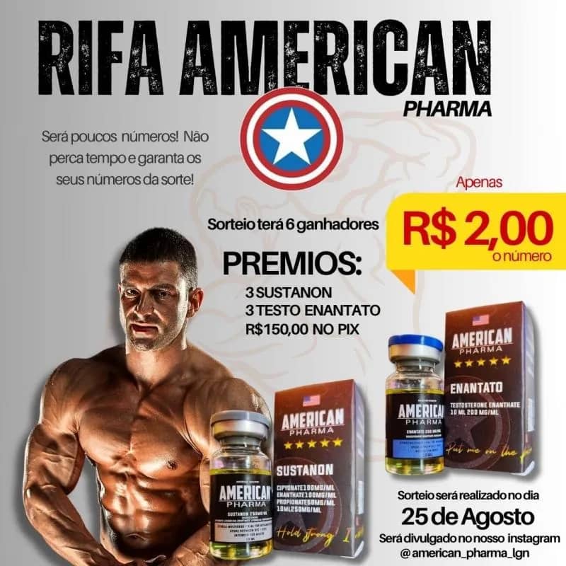 Imagem da campanha Rifa American Pharma Testo a milhão !